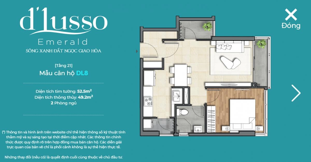 Bán căn hộ Duplex Dlusso, Nguyễn Thị Định, sổ hồng 105m2