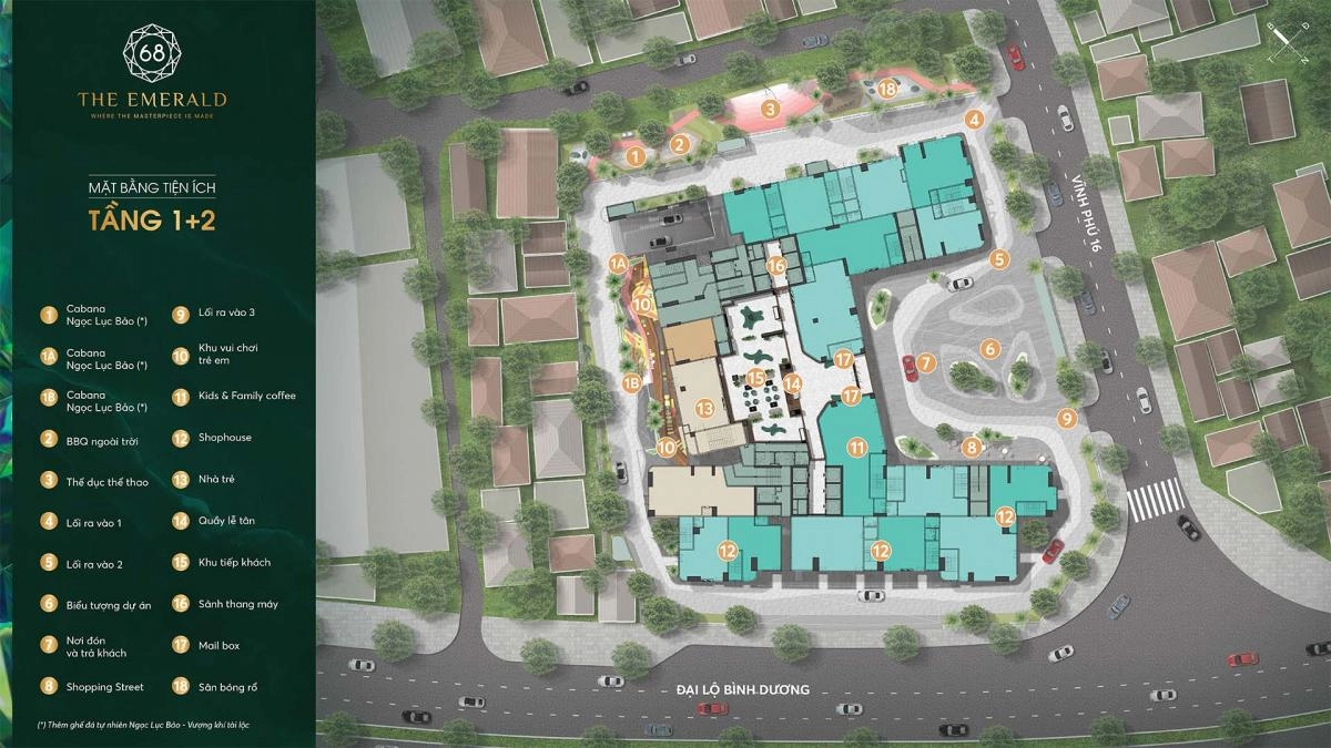 Mặt bằng dự án The Emerald 68 